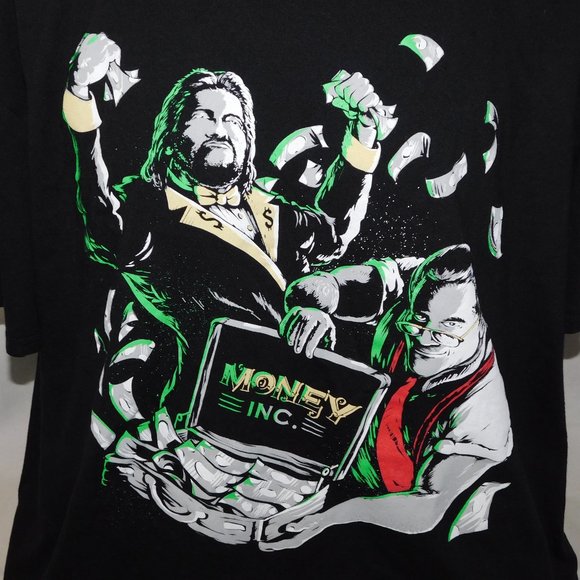 Money Inc. Ted DiBiase IRS Graphic shirt Mens 2XL Pro Wrestling Crate WWE WWF - Picture 2 of 4